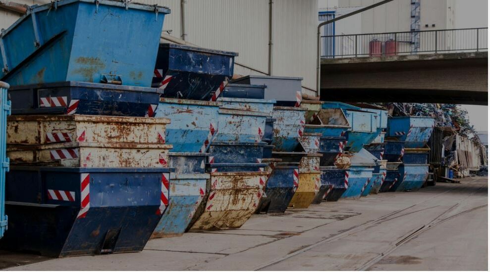 big piles of roll off dumpsters for rent